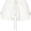 ( Nouvelle Collection ) Rick Owens Short En Cuir à Lien De Resserrage 11 MILK -Rick Owens Soldes 18261336 39071753 600