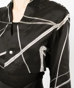 ( Nouvelle Collection ) Rick Owens Blouse Crop à Imprimé Abstrait Femme 11 ( Nouvelle Collection ) Rick Owens Blouse Crop à Imprimé Abstrait Femme -Rick Owens Soldes 18261513 39458913 600