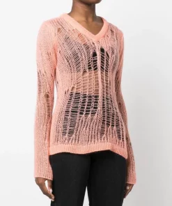 ( Nouvelle Collection ) Rick Owens Haut En Maille à Col V 23 PINK 9 ( Nouvelle Collection ) Rick Owens Haut En Maille à Col V 23 PINK -Rick Owens Soldes 18264734 39039560 600