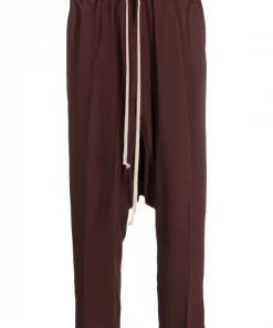 ( Nouvelle Collection ) Rick Owens Pantalon Sarouel Ă Lien De Resserrage Femme