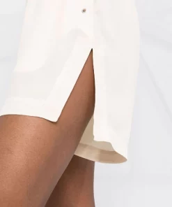 ( Nouvelle Collection ) Rick Owens 21 NATURAL Short Zippé à Lien De Resserrage Femme -Rick Owens Soldes 18265108 39257783 600