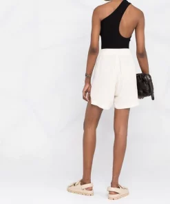 ( Nouvelle Collection ) Rick Owens 21 NATURAL Short Zippé à Lien De Resserrage Femme -Rick Owens Soldes 18265108 39257794 600