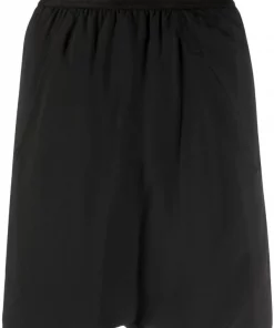 ( Nouvelle Collection ) Rick Owens Short Court à Taille Haute 069 BLACK