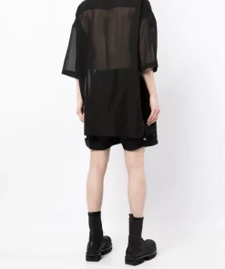 ( Nouvelle Collection ) Rick Owens 09 BLACK Chemise Fogpocket Magnum Homme -Rick Owens Soldes 18272679 39215695 600