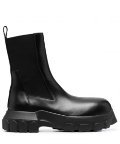 ( Nouvelle Collection ) Rick Owens Bottines Bozo Tractor Ă Plateforme NERO