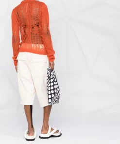 ( Nouvelle Collection ) Rick Owens Haut En Maille Ajourée à Col Ras Du Cou Femme -Rick Owens Soldes 18276668 39122155 600