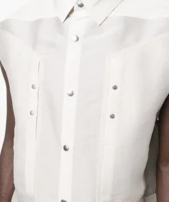 ( Nouvelle Collection ) Rick Owens Chemise Sans Manches à Boutonnière Homme 11 ( Nouvelle Collection ) Rick Owens Chemise Sans Manches à Boutonnière Homme -Rick Owens Soldes 18277476 39129547 600