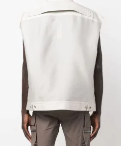 ( Nouvelle Collection ) Rick Owens Chemise Sans Manches à Boutonnière Homme 10 ( Nouvelle Collection ) Rick Owens Chemise Sans Manches à Boutonnière Homme -Rick Owens Soldes 18277476 39129550 600