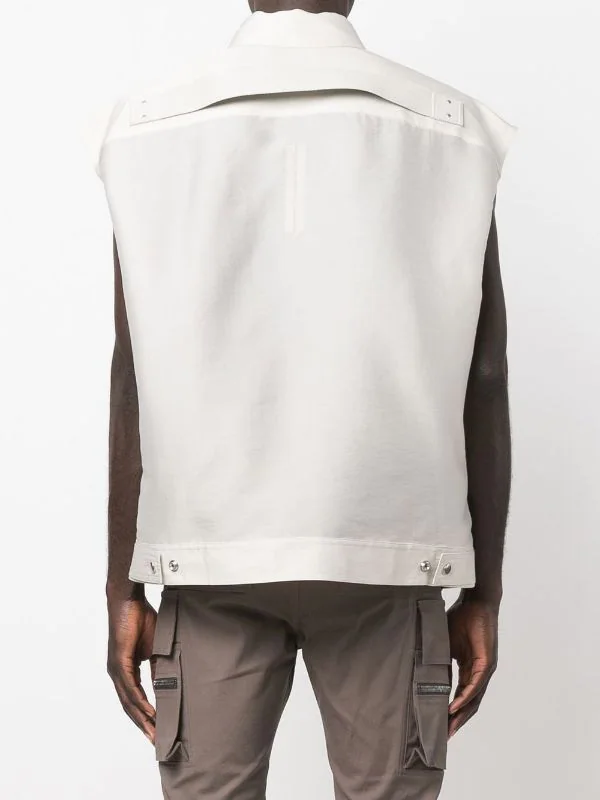 ( Nouvelle Collection ) Rick Owens Chemise Sans Manches à Boutonnière Homme 6 ( Nouvelle Collection ) Rick Owens Chemise Sans Manches à Boutonnière Homme – Image 4
