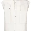 ( Nouvelle Collection ) Rick Owens Chemise Sans Manches à Boutonnière Homme -Rick Owens Soldes 18277476 39130201 600