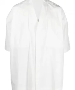 ( Nouvelle Collection ) Rick Owens Chemise Oversize à Col V Profond Homme