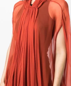 ( Nouvelle Collection ) Rick Owens 53 ORANGE Robe Plissée à Effet De Transparence Femme 13 ( Nouvelle Collection ) Rick Owens 53 ORANGE Robe Plissée à Effet De Transparence Femme -Rick Owens Soldes 18289231 39148390 600