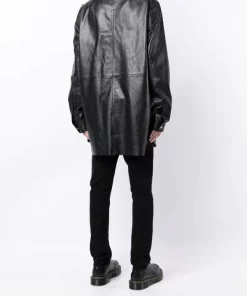 ( Nouvelle Collection ) Rick Owens Chemise Fogpocket En Cuir 9 -Rick Owens Soldes 18295999 39234362 600