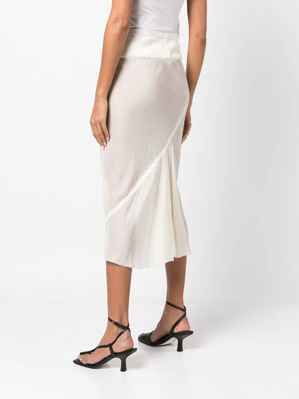 ( Nouvelle Collection ) Rick Owens Jupe Mi-longue à Design Drapé Femme 6 ( Nouvelle Collection ) Rick Owens Jupe Mi-longue à Design Drapé Femme – Image 4