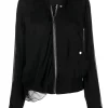 ( Nouvelle Collection ) Rick Owens 09 BLACK Veste Bomber à Détail Drapé Femme -Rick Owens Soldes 18306734 39351921 600