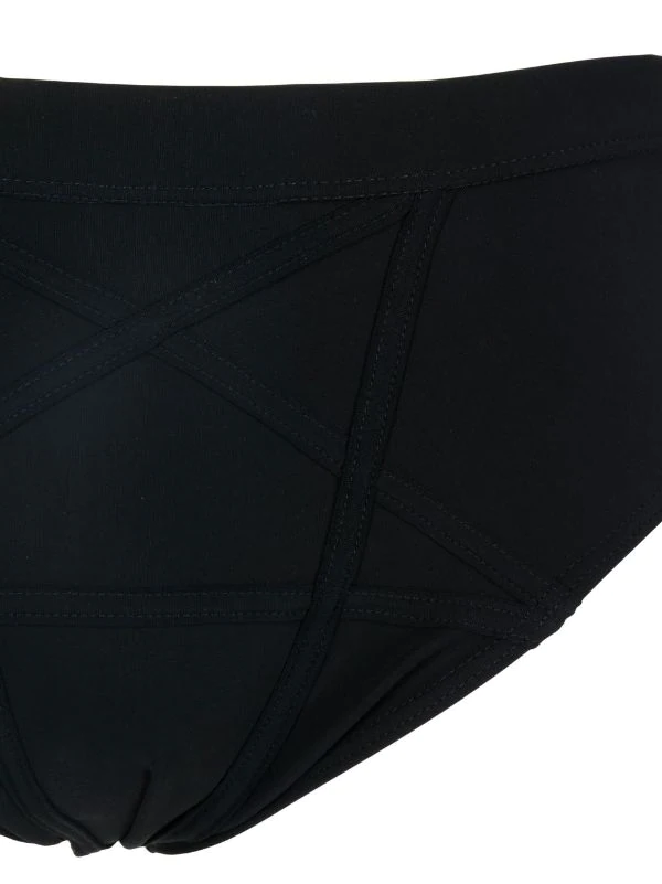 ( Nouvelle Collection ) Rick Owens Slip De Bain à Coutures Contrastantes Homme 4 ( Nouvelle Collection ) Rick Owens Slip De Bain à Coutures Contrastantes Homme – Image 3