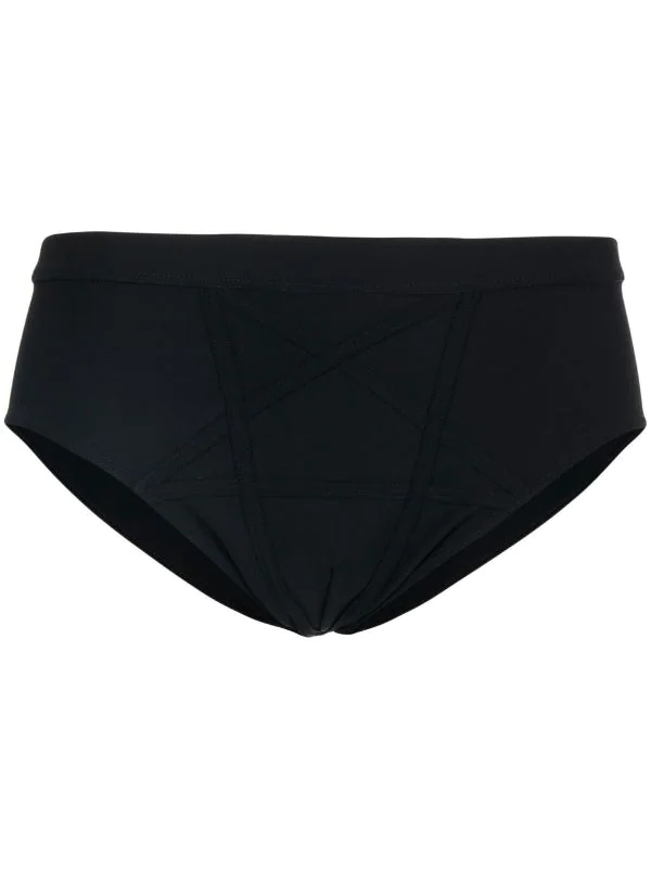 ( Nouvelle Collection ) Rick Owens Slip De Bain à Coutures Contrastantes Homme 2 ( Nouvelle Collection ) Rick Owens Slip De Bain à Coutures Contrastantes Homme