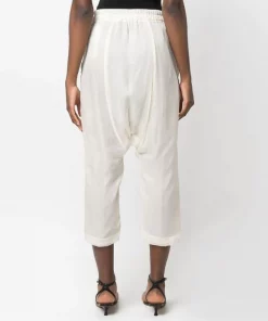 ( Nouvelle Collection ) Rick Owens 21 NATURAL Pantalon Court à Coupe Sarouel Femme -Rick Owens Soldes 18328123 39333132 600