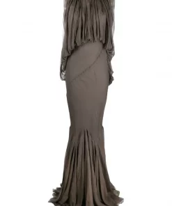 ( Nouvelle Collection ) Rick Owens Robe Sans Manches à Fronces Femme