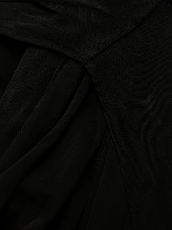 Rick Owens 09 BLACK Robe Abito Longue Asymétrique à Design Sans Manches Femme 9 Rick Owens 09 BLACK Robe Abito Longue Asymétrique à Design Sans Manches Femme – Image 7