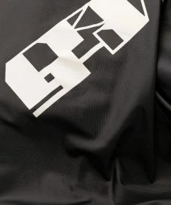 ( Nouvelle Collection ) Rick Owens 0961 BLACK/OYSTER Surchemise à Logo Poitrine Imprimé Homme -Rick Owens Soldes 18340147 39265730 600