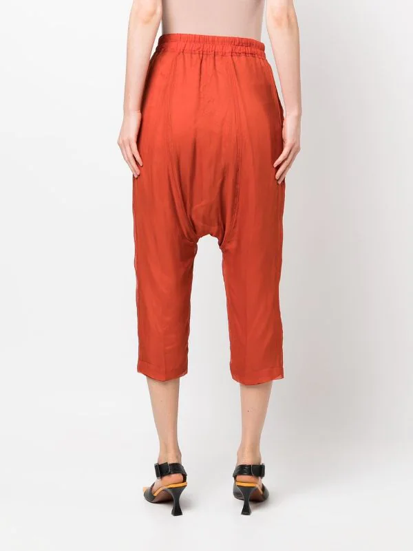 ( Nouvelle Collection ) Rick Owens Pantalon Court à Coupe Sarouel Femme 6 ( Nouvelle Collection ) Rick Owens Pantalon Court à Coupe Sarouel Femme – Image 4