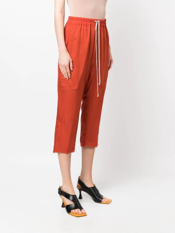 ( Nouvelle Collection ) Rick Owens Pantalon Court à Coupe Sarouel Femme 5 ( Nouvelle Collection ) Rick Owens Pantalon Court à Coupe Sarouel Femme – Image 3