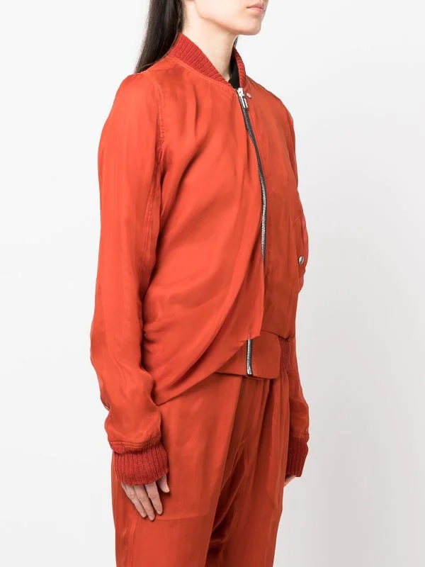 ( Nouvelle Collection ) Rick Owens Veste Bomber à Détail Drapé Homme 5 ( Nouvelle Collection ) Rick Owens Veste Bomber à Détail Drapé Homme – Image 3