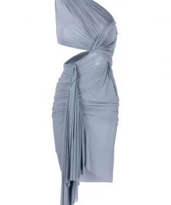 ( Nouvelle Collection ) Rick Owens 36 BRUISE Robe Longue Asymétrique Abito à Design Sans Manches Femme