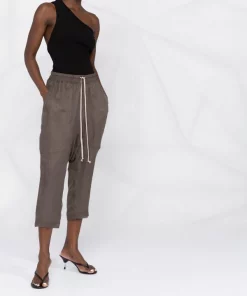 ( Nouvelle Collection ) Rick Owens Pantalon Sarouel à Coupe Courte 34 DUST -Rick Owens Soldes 18364791 39343117 600