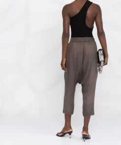 ( Nouvelle Collection ) Rick Owens Pantalon Sarouel à Coupe Courte 34 DUST -Rick Owens Soldes 18364791 39344270 600