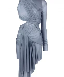 ( Nouvelle Collection ) Rick Owens 36 BRUISE Robe Drapée à Découpes Femme