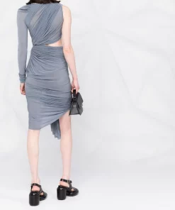 ( Nouvelle Collection ) Rick Owens 36 BRUISE Robe Drapée à Découpes Femme -Rick Owens Soldes 18365821 39348073 600