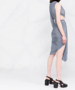 ( Nouvelle Collection ) Rick Owens 36 BRUISE Robe Drapée à Découpes Femme -Rick Owens Soldes 18365821 39350052 600
