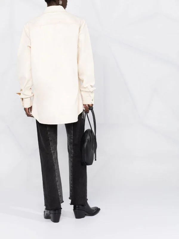 ( Nouvelle Collection ) Rick Owens 21 NATURAL Veste Oversize En Jean Femme 8 ( Nouvelle Collection ) Rick Owens 21 NATURAL Veste Oversize En Jean Femme – Image 6