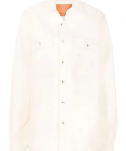 ( Nouvelle Collection ) Rick Owens 21 NATURAL Veste Oversize En Jean Femme