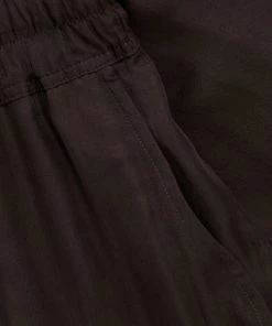 ( Nouvelle Collection ) Rick Owens 64 OXBLOOD Pantalon Court à Taille à Lien De Resserrage Femme -Rick Owens Soldes 18377761 39401787 600