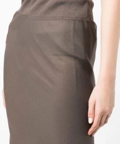 ( Nouvelle Collection ) Rick Owens 34 Jupe Crayon à Design à Empiècements Femme -Rick Owens Soldes 18385992 39485664 600