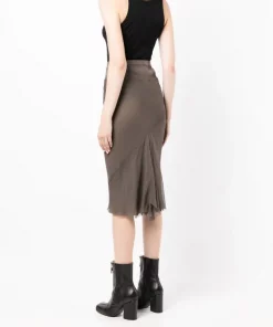 ( Nouvelle Collection ) Rick Owens 34 Jupe Crayon à Design à Empiècements Femme -Rick Owens Soldes 18385992 39486498 600