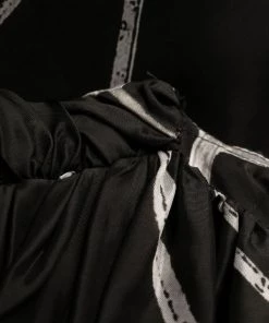 ( Nouvelle Collection ) Rick Owens Robe Mi-longue à Imprimé Graphique 0921 BLACK NATURAL -Rick Owens Soldes 18394222 39438304 600