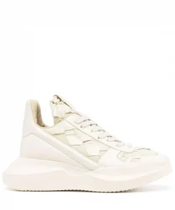 ( Nouvelle Collection ) Rick Owens 32111 Baskets Montantes à Design Tissé Femme